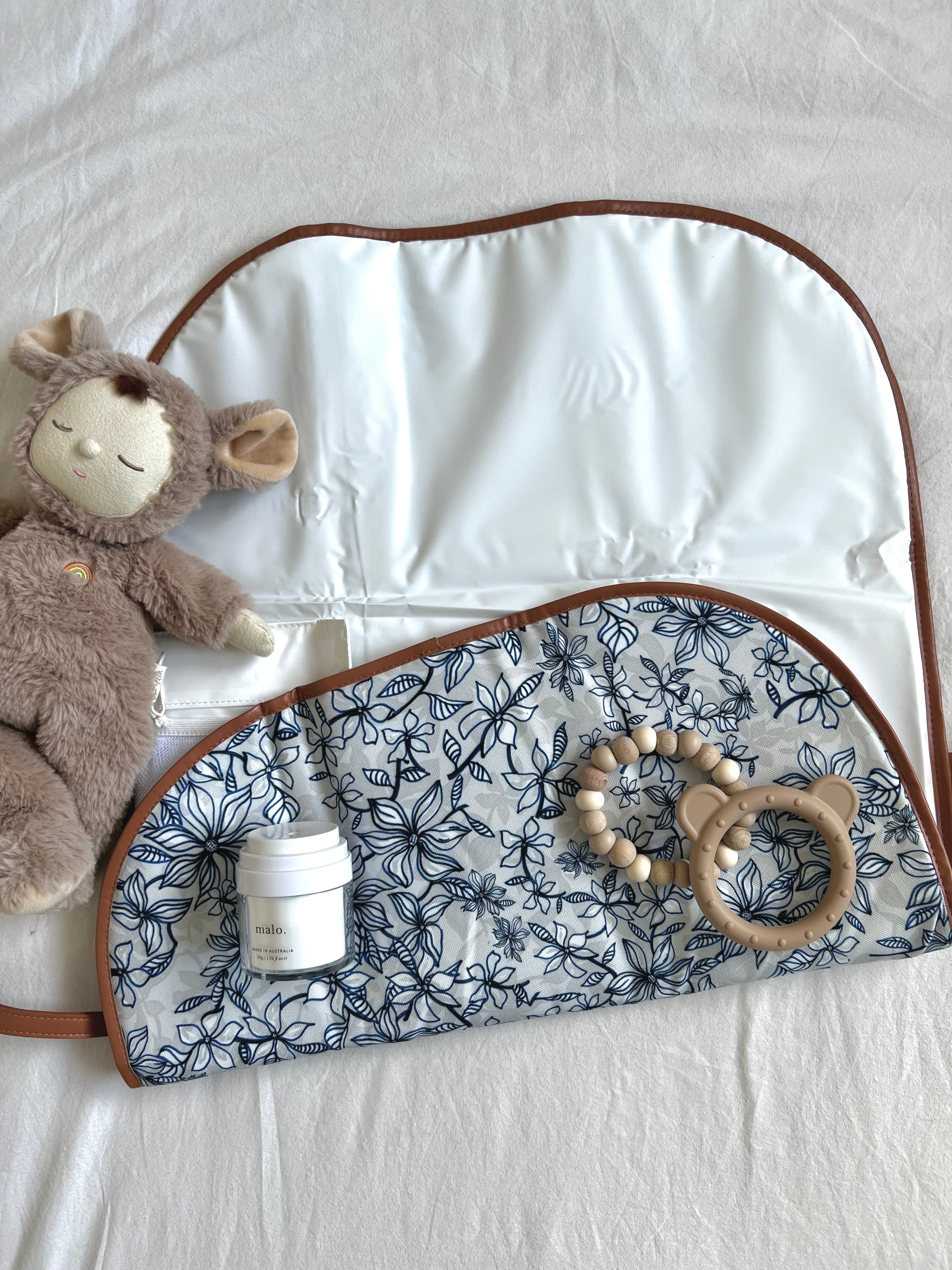 Blue Floral Change Mat