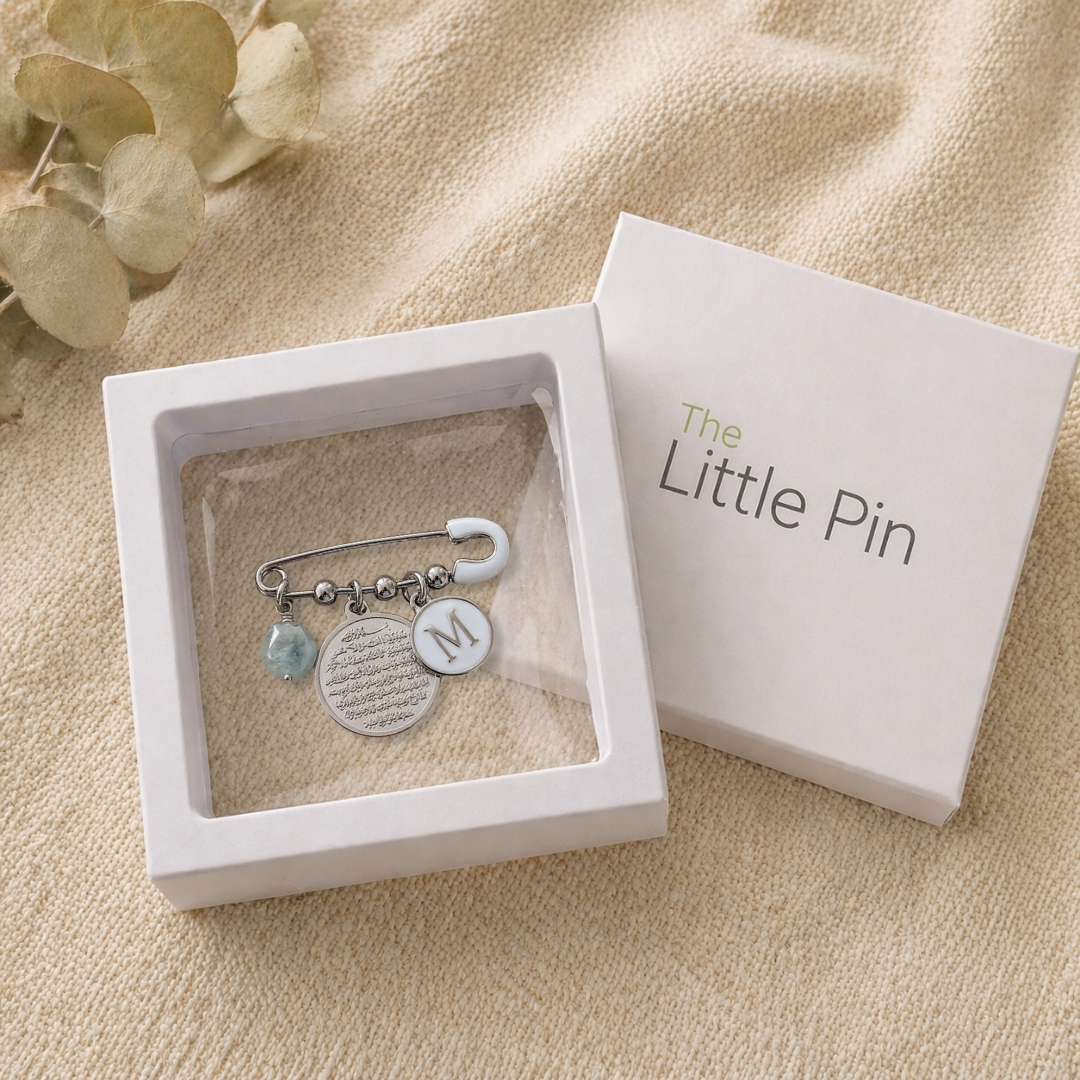 Stone and Script Pin