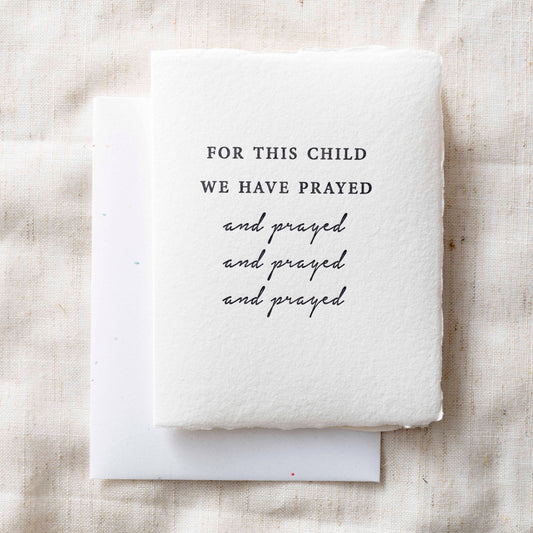 For this child we have prayed